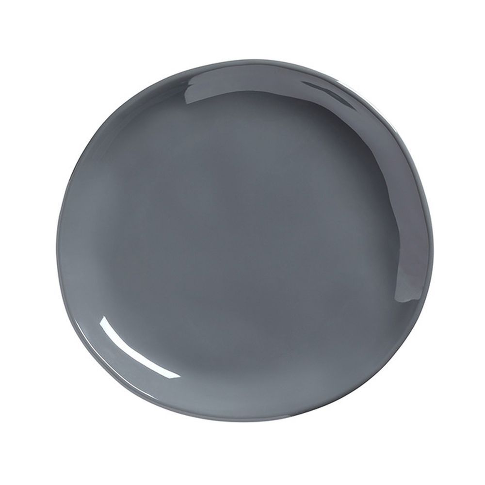 American Metalcraft Crave Collection Storm Melamine Round Coupe Plate, 7-1/2 Inch Dia. X 7/8 Inch Height