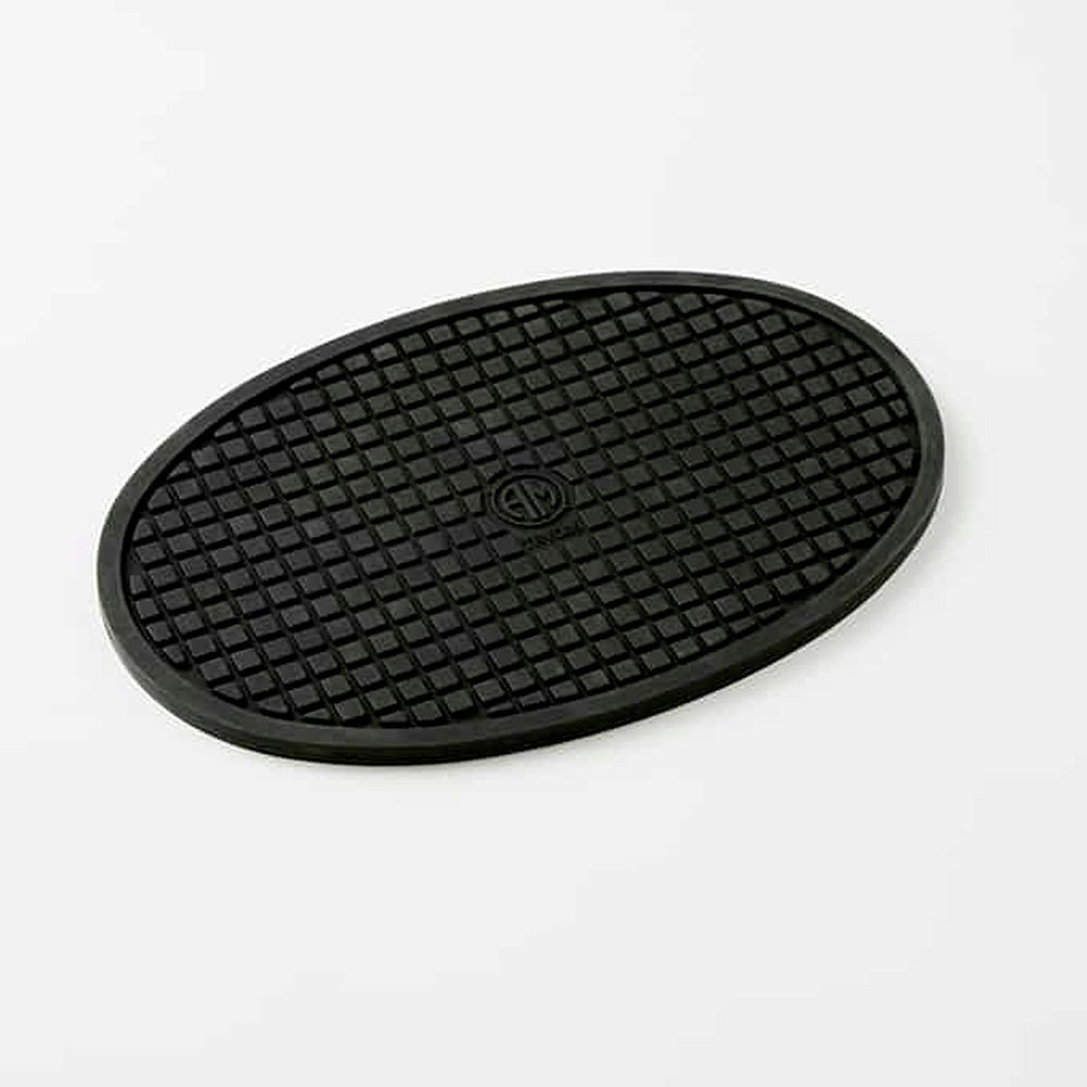 American Metalcraft Black Silicone Oval Trivet, 8 3/4 X 5 7/8 X 1/4 Inch