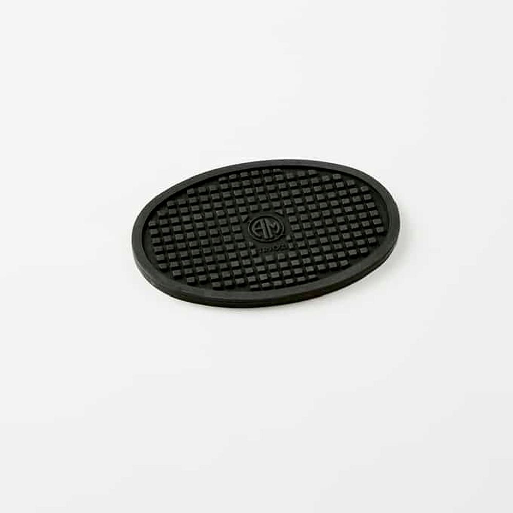 American Metalcraft Black Silicone Oval Trivet, 5 1/2 X 3 3/4 X 1/4 Inch