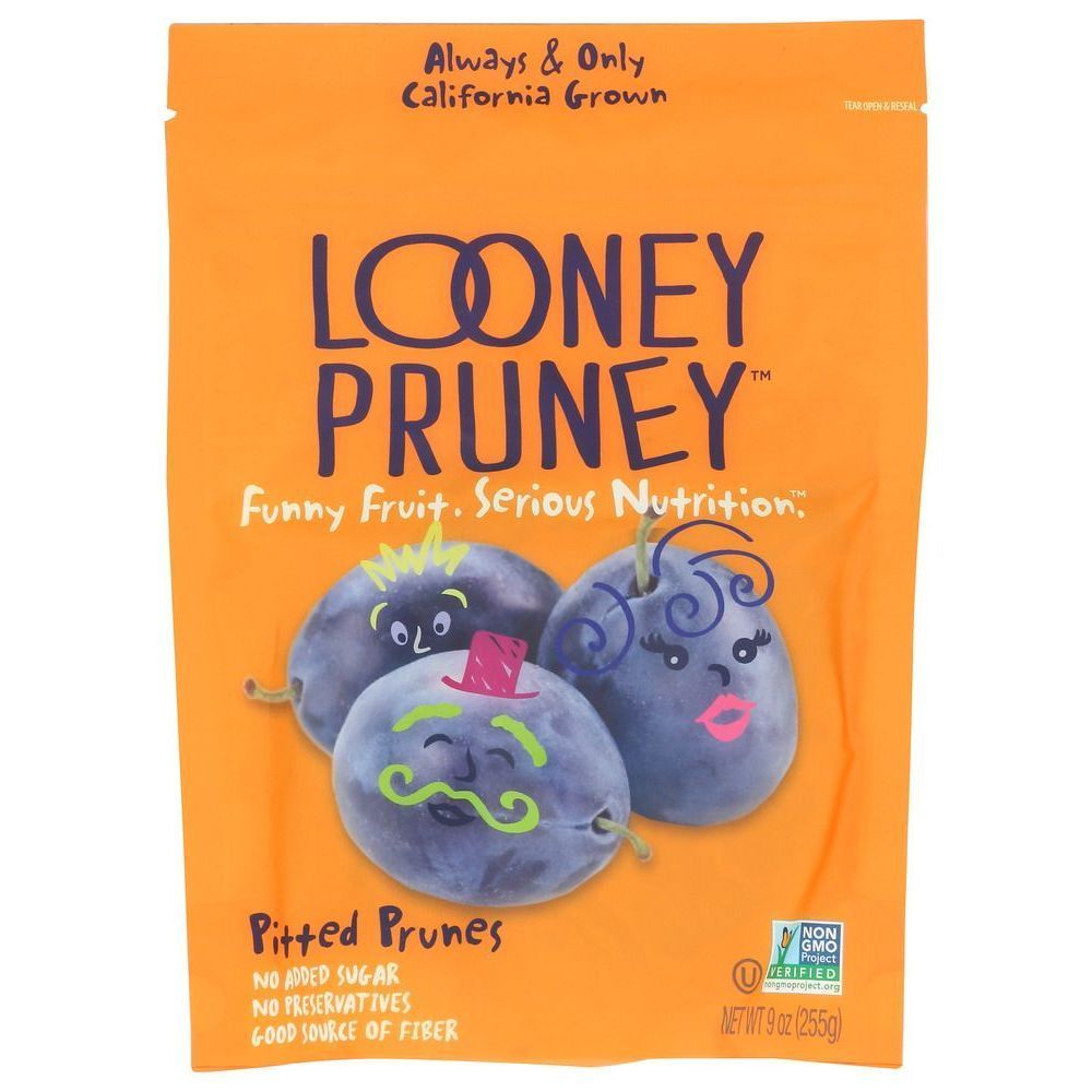 Looney Pruney Pitted Dried Prunes, 9 Ounce -- 12 Per Case