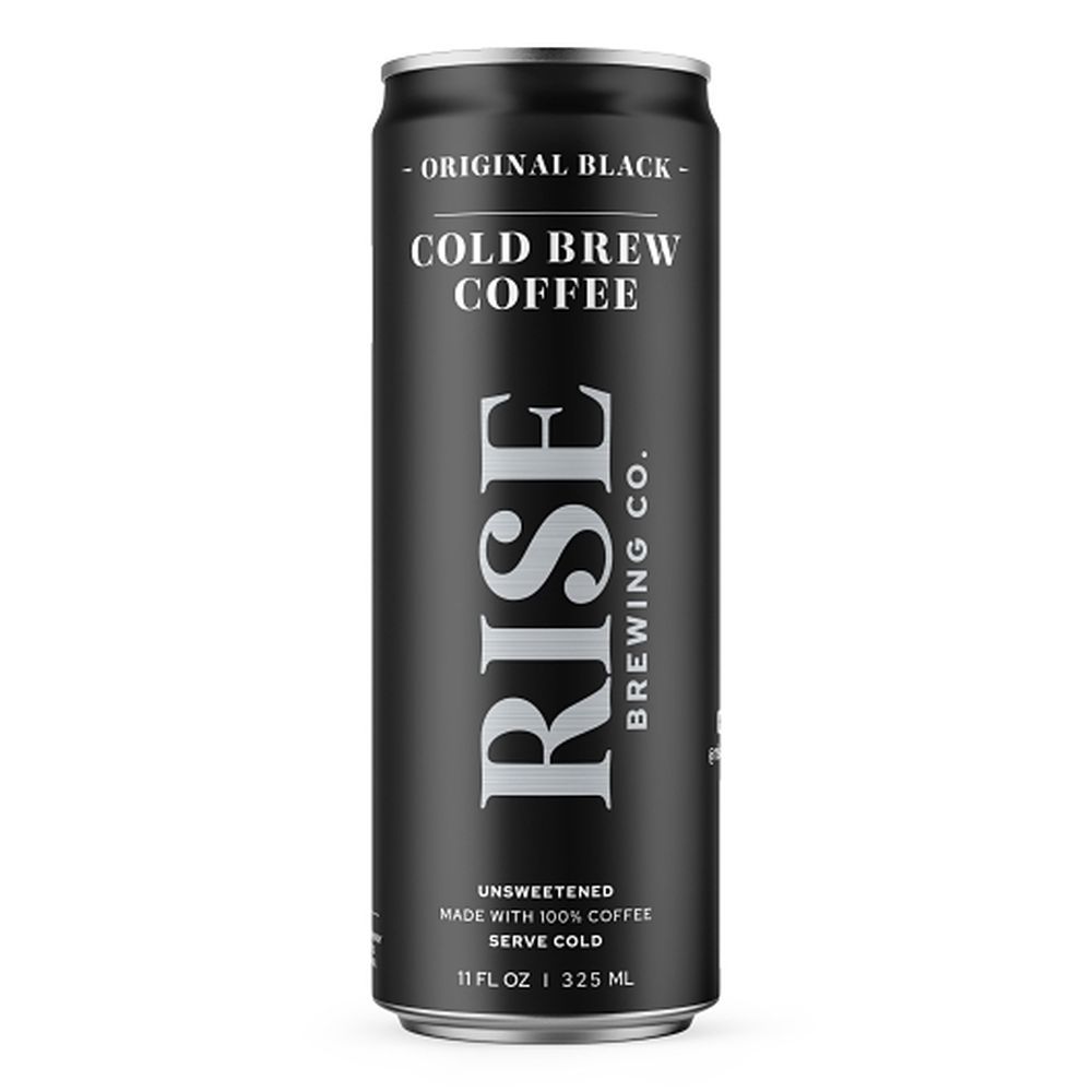 Rise Brewing Original Black Cold Brew Coffee, 11 Fluid Ounce -- 12 Per Case