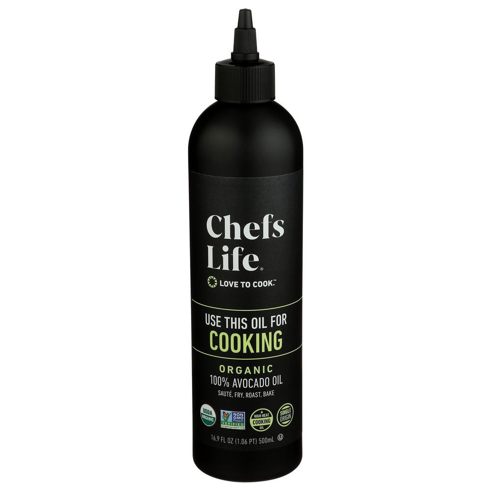 Chefs Life Organic Avocado Cooking Oil, 16.9 Ounce Squeeze Bottle -- 6 Per Case