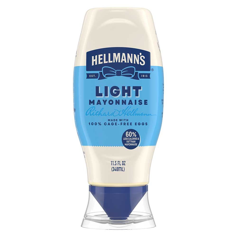 Hellmanns Light Mayonnaise, 11.5 Fluid Ounce -- 8 Per Case