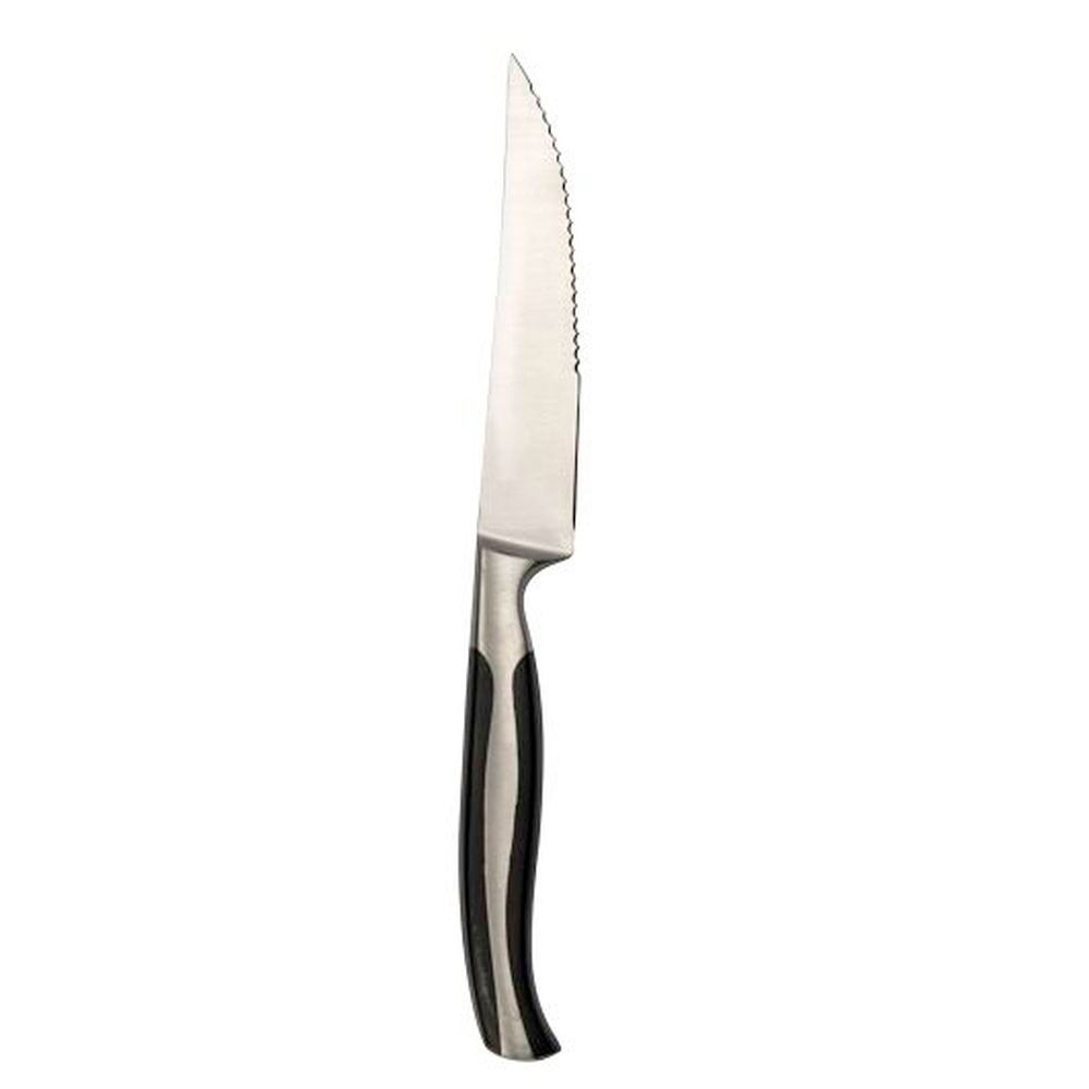 Varick Stainless Steel 4 1/2 Inch Steak Knife With Tapered Serrated Blade, 12 Count