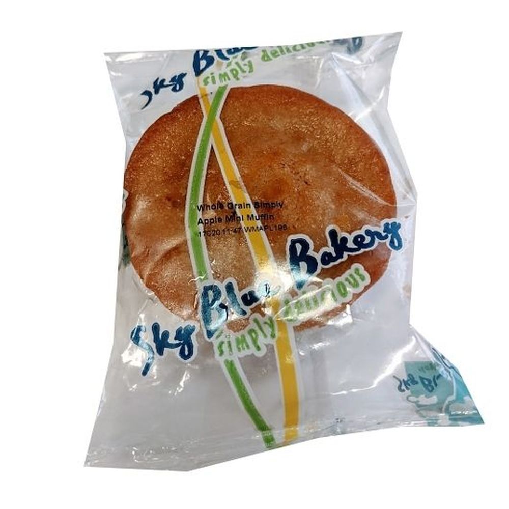 Sky Blue Foods Whole Grain Simply Apple Mini Muffin, 1.6 Ounce -- 96 Per Case