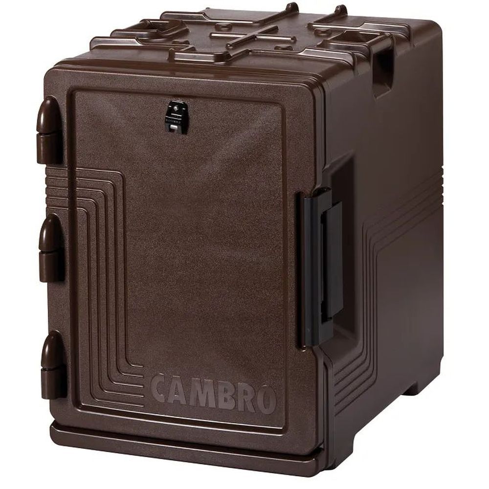 Cambro S-series Dark Brown Insulated Front Loading Ultra Food Pan Carrier - Six 2.5 Inch Deep Full Size Food Pan Capacity, 26 1/4 X 18 X 25 Inch