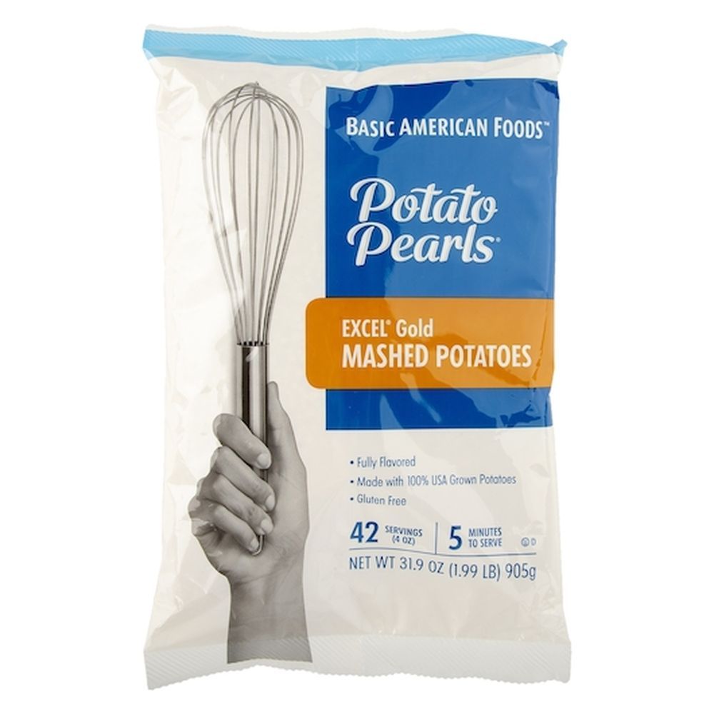 Basic American Foods Potato Pearls Excel Gold Mashed Potatoes, 31.9 Ounce -- 8 Per Case