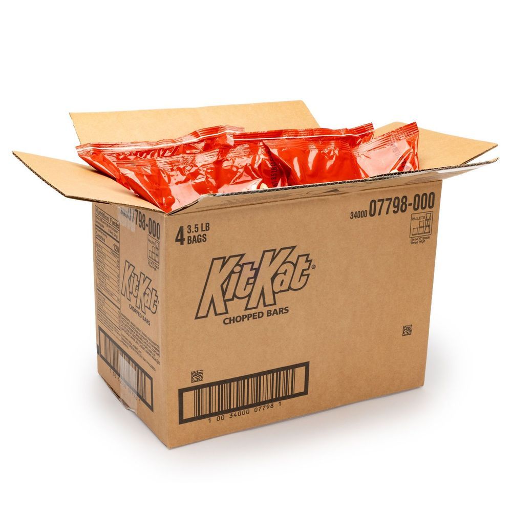 Kit Kat Crisp Wafers In Milk Chocolate Chopped Bar - Laydown Bag, 3.5 Pound -- 4 Per Case