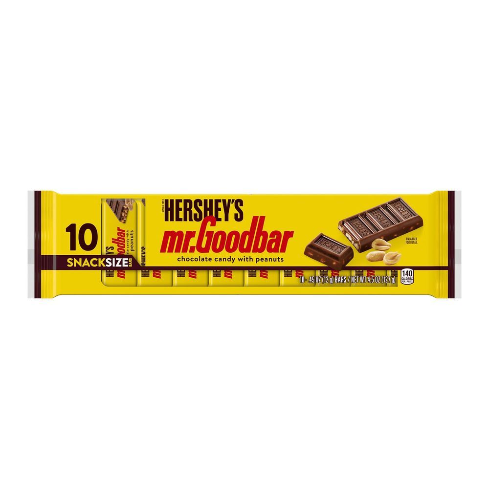 Mr.goodbar Chocolate With Peanuts Snack Size Candy Bar, 4.5 Ounce -- 28 Per Case
