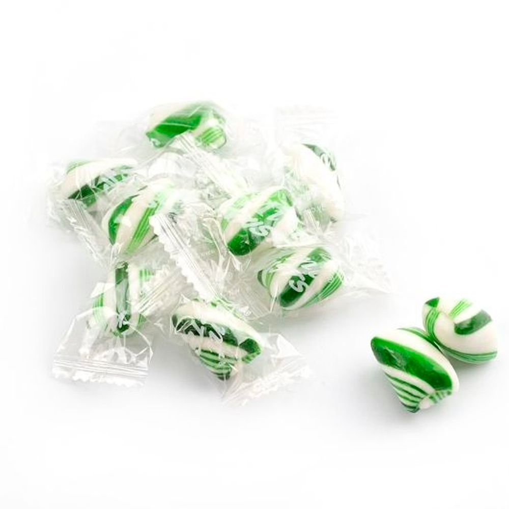 Mint Twists Green And White Wintergreen Mint Twists, 25 Pound
