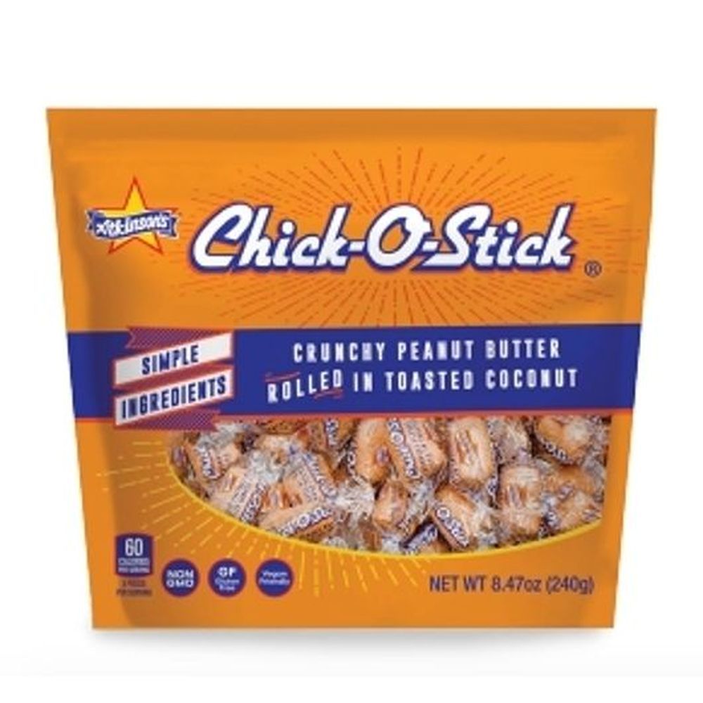 Chick-o-stick Crunchy Peanut Butter Rolled In Toasted Coconut Candy - Standup Bag, 8.47 Ounce -- 12 Per Case