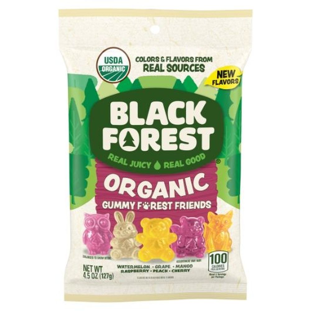 Black Forest Organic Forest Friends Gummies - Peg Bag, 4.5 Ounce -- 12 Per Case