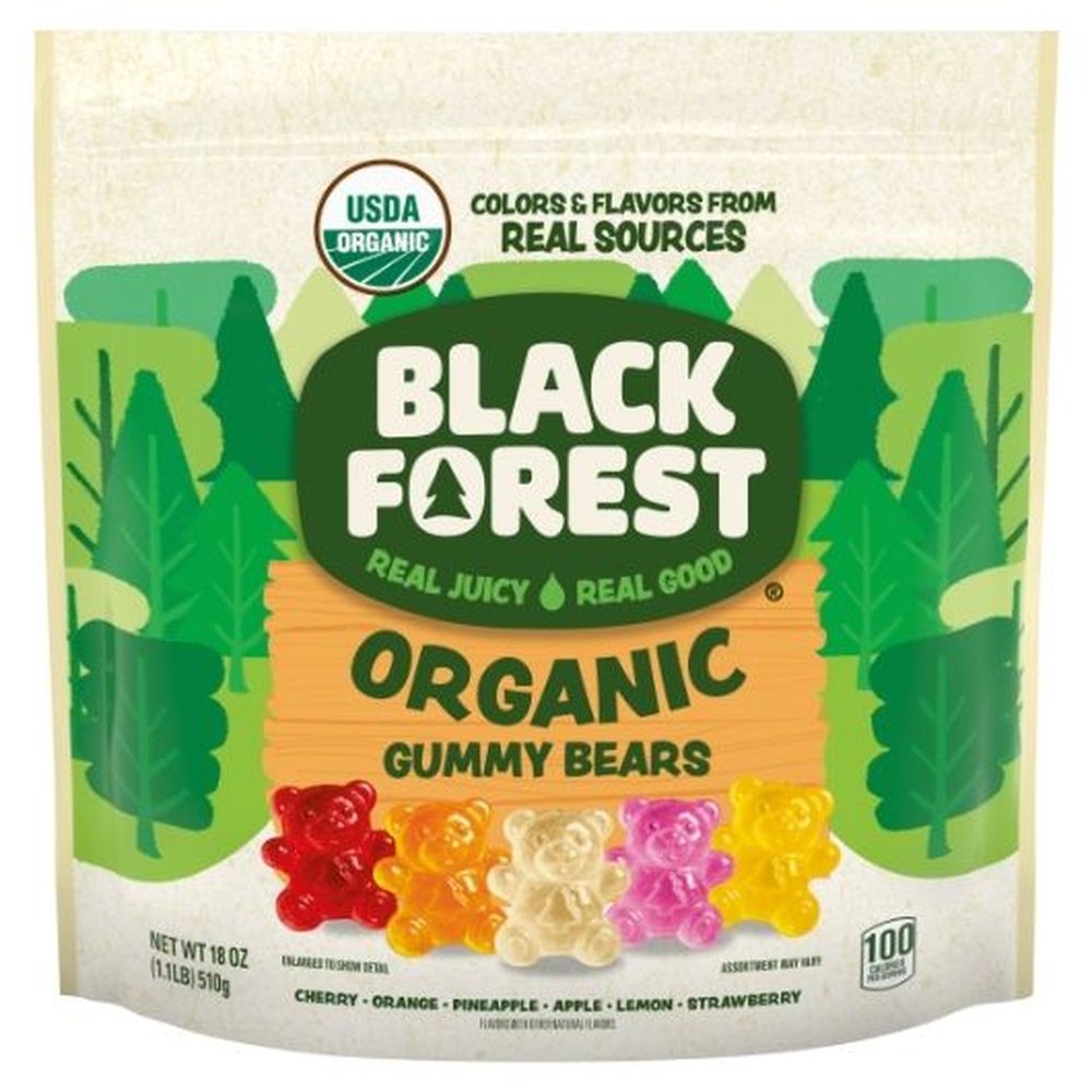 Black Forest Organic Gummy Bears - Stand Up Bag, 18 Ounce -- 6 Per Case