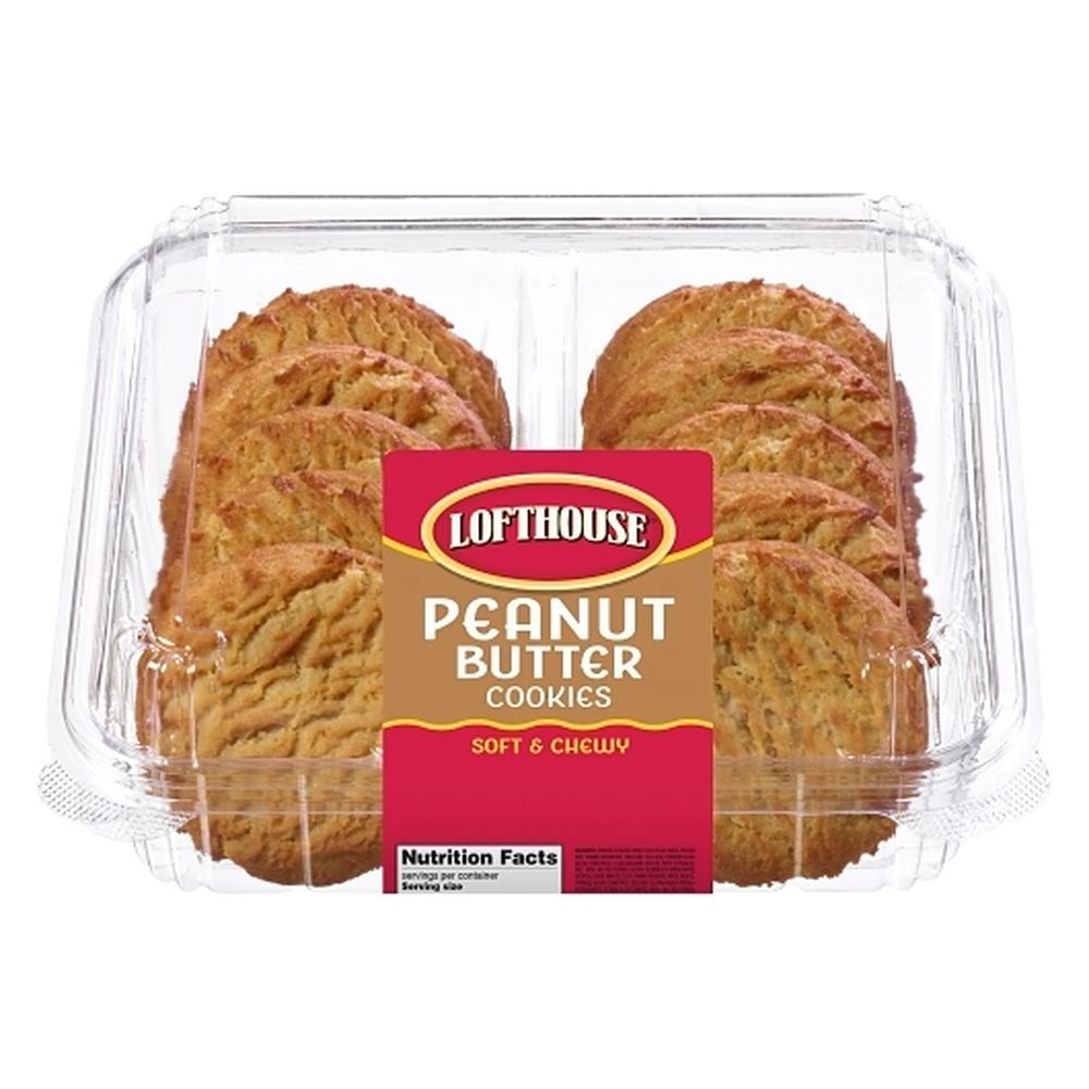 Lofthouse Soft And Chewy Peanut Butter Cookies, 12.5 Ounce -- 12 Per Case