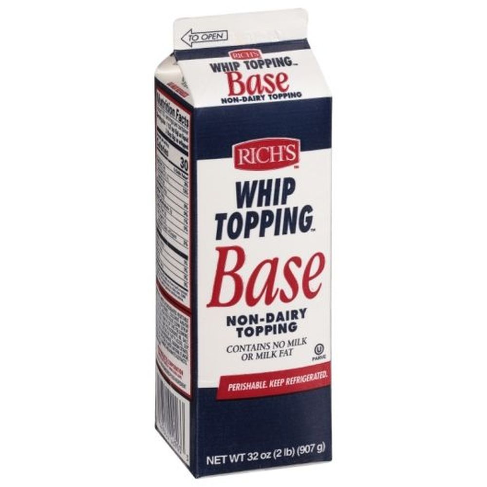 Rich's Non-dairy Whip Topping Liquid Base, 2 Pound -- 12 Per Case