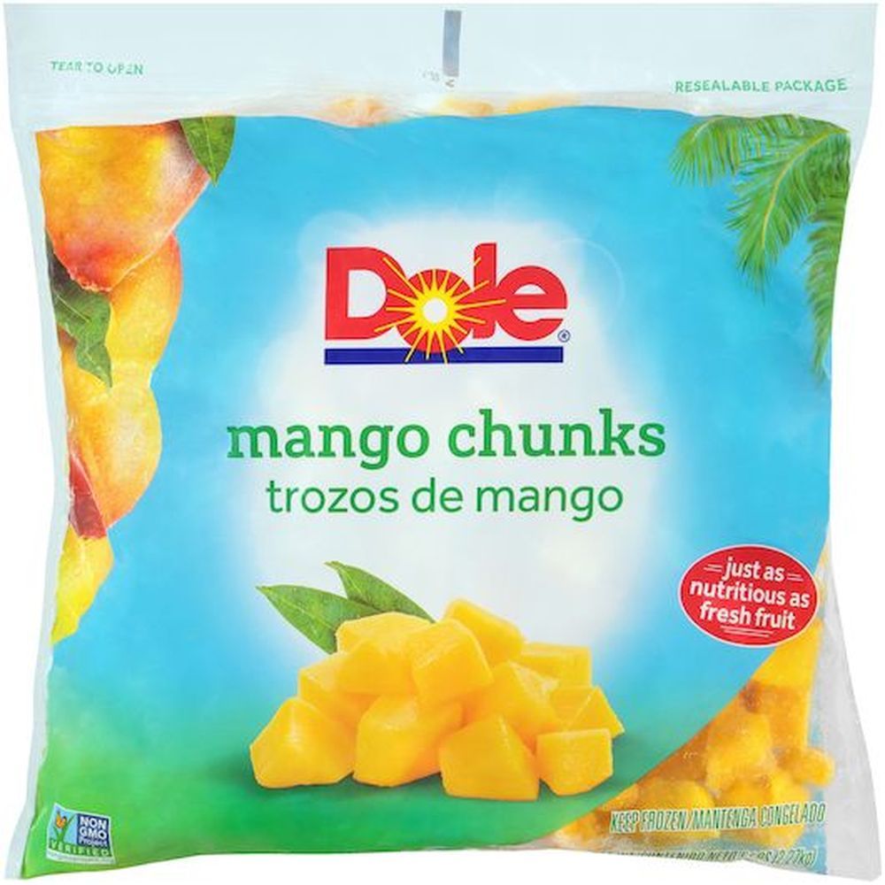 Dole Individual Quick Frozen Chunk Mango, 5 Pound -- 2 Per Case