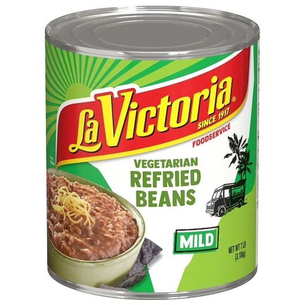 La Victoria Vegetarian Refried Beans, No. 10 Can -- 6 Per Case