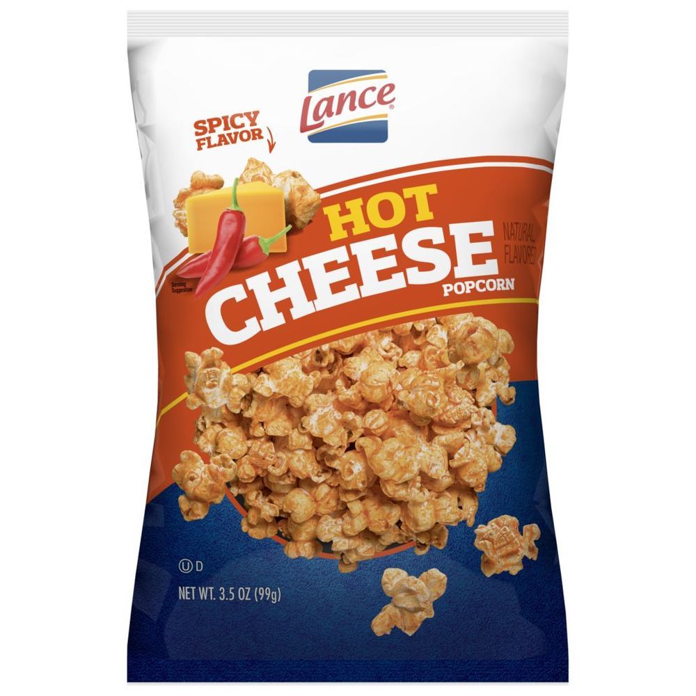 Lance White Hot Cheese Popcorn, 3.5 Ounce -- 16 Per Case