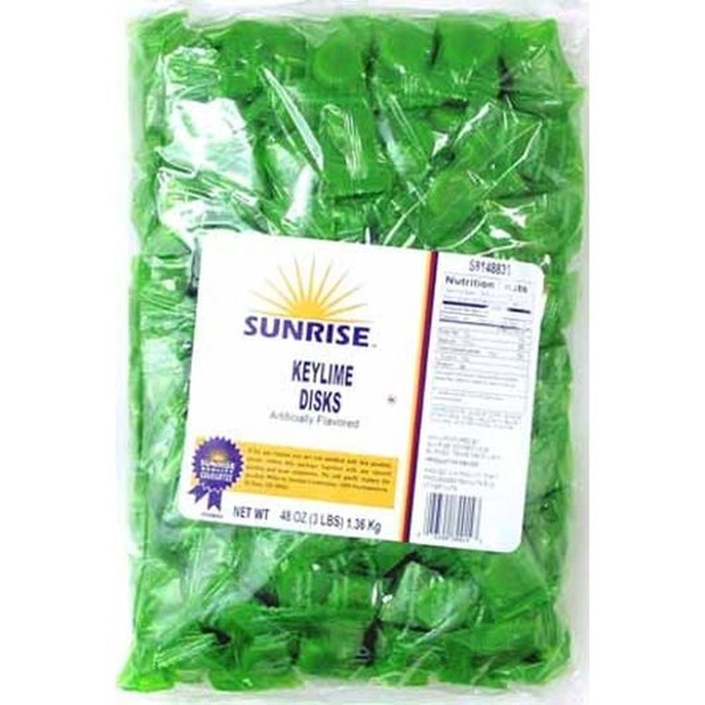Sunrise Key Lime Disks, 3 Pound -- 8 Per Case