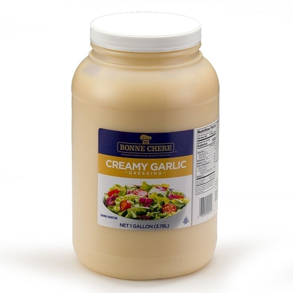 Bonne Chere Creamy Garlic Caesar Dressing - Bulk, 1 Gallon -- 4 Per Case