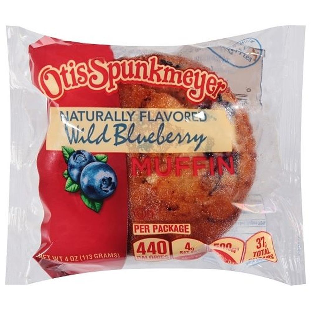 Otis Spunkmeyer Delicious Essentials Wild Blueberry Muffin, 4 Ounce -- 24 Per Case