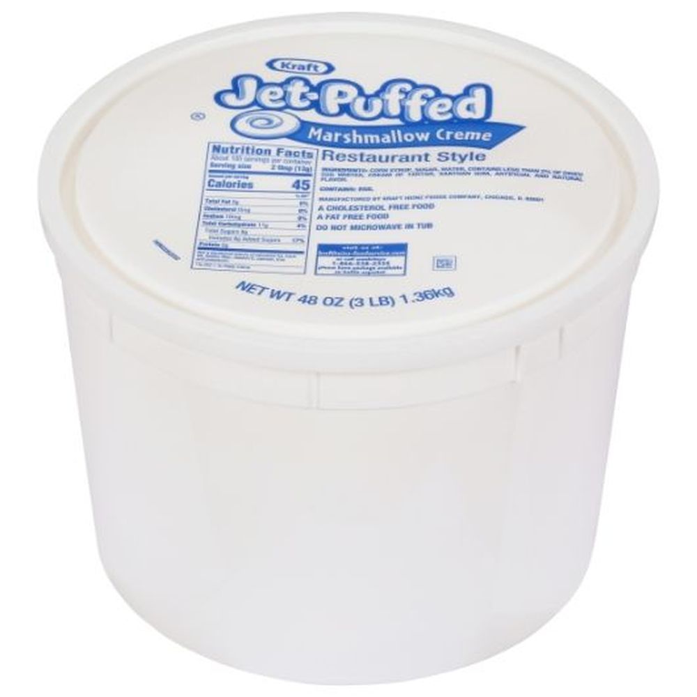 Jet-puffed Cream Marshmallow Topping, 3 Pound -- 6 Per Case