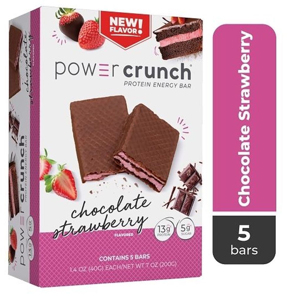 Power Crunch Chocolate Strawberry Salted Caramel Protein Energy Bar, 1.4 Ounce -- 30 Per Case