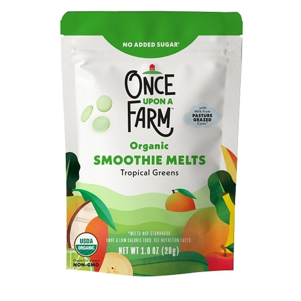 Once Upon A Farm Organic Tropical Greens Smoothie Melts, 1 Ounce -- 8 Per Case