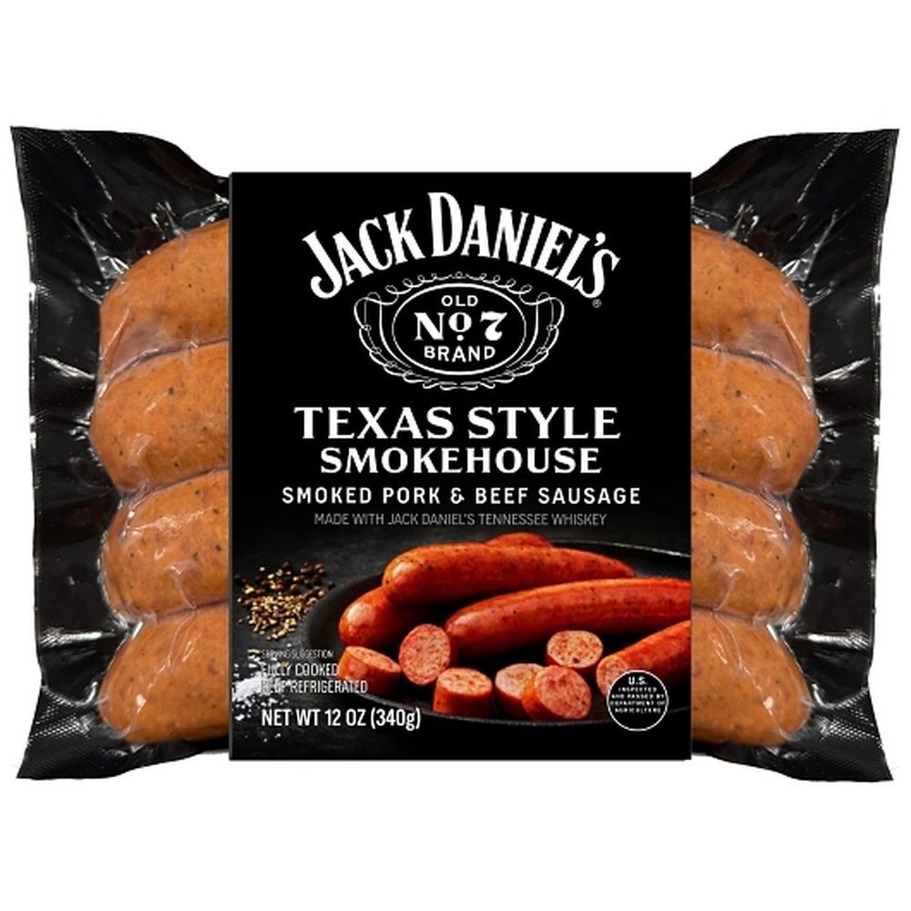 Jack Daniel's Texas Style Smokehouse Pork And Beef Sausage, 12 Ounce -- 10 Per Case