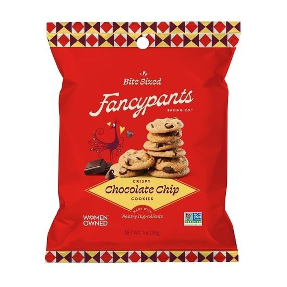Fancypants Crispy Chocolate Chip Cookies, 1 Ounce -- 24 Per Case