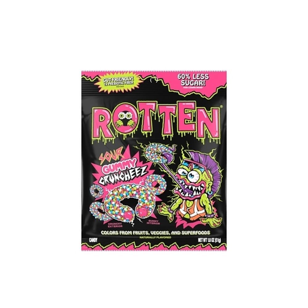 Rotten Sour Gummy Cruncheez, 1.8 Ounce -- 48 Per Case