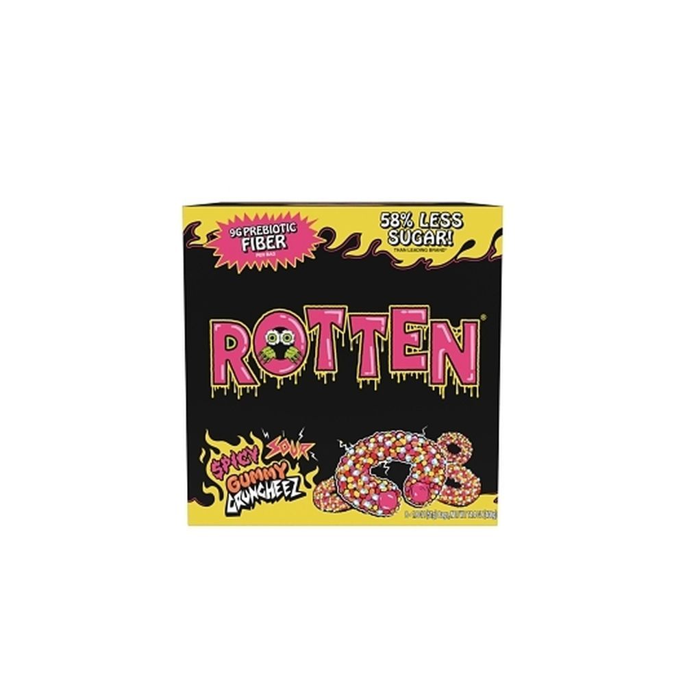 Rotten Spicy Sour Gummy Cruncheez, 1.8 Ounce -- 48 Per Case