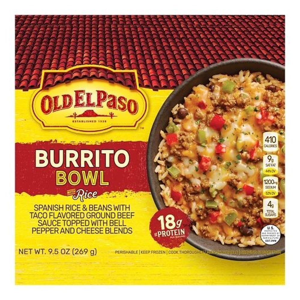 Old El Paso Burrito Bowl With Rice, 9.5 Ounce -- 8 Per Case