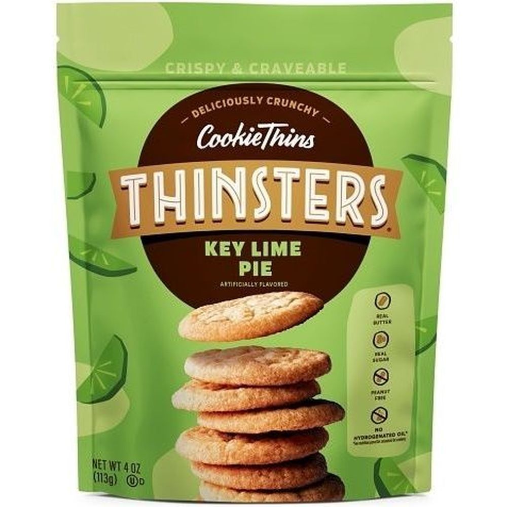 Thinsters Key Lime Cookie Thins, 4 Ounce -- 12 Per Case