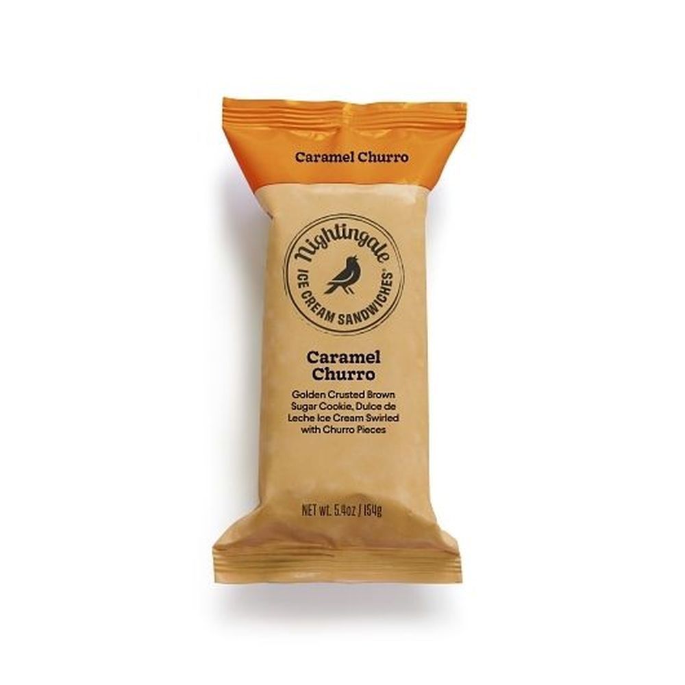Nightingale Caramel Churro Brownie Ice Cream Sandwiches, 5.4 Ounce -- 12 Per Case