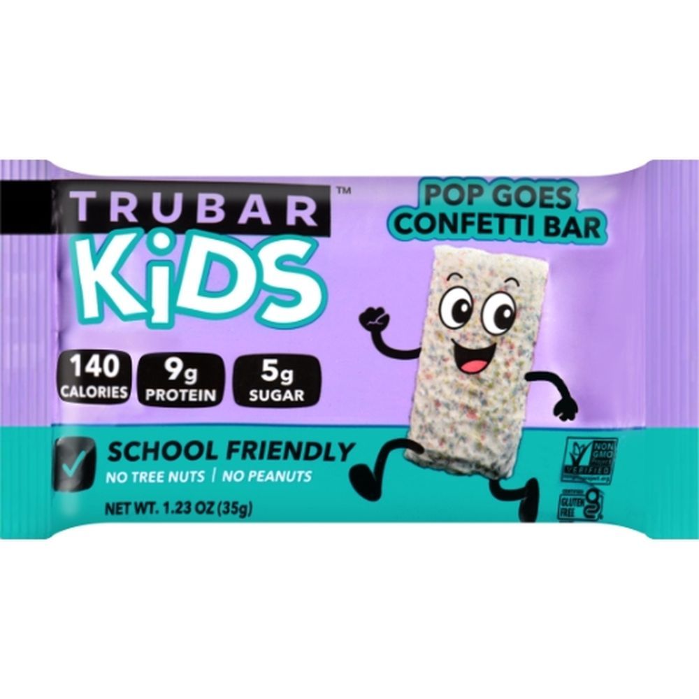 Trubar Kids Pop Goes Confetti Cake Bar, 12 Count -- 6 Per Case