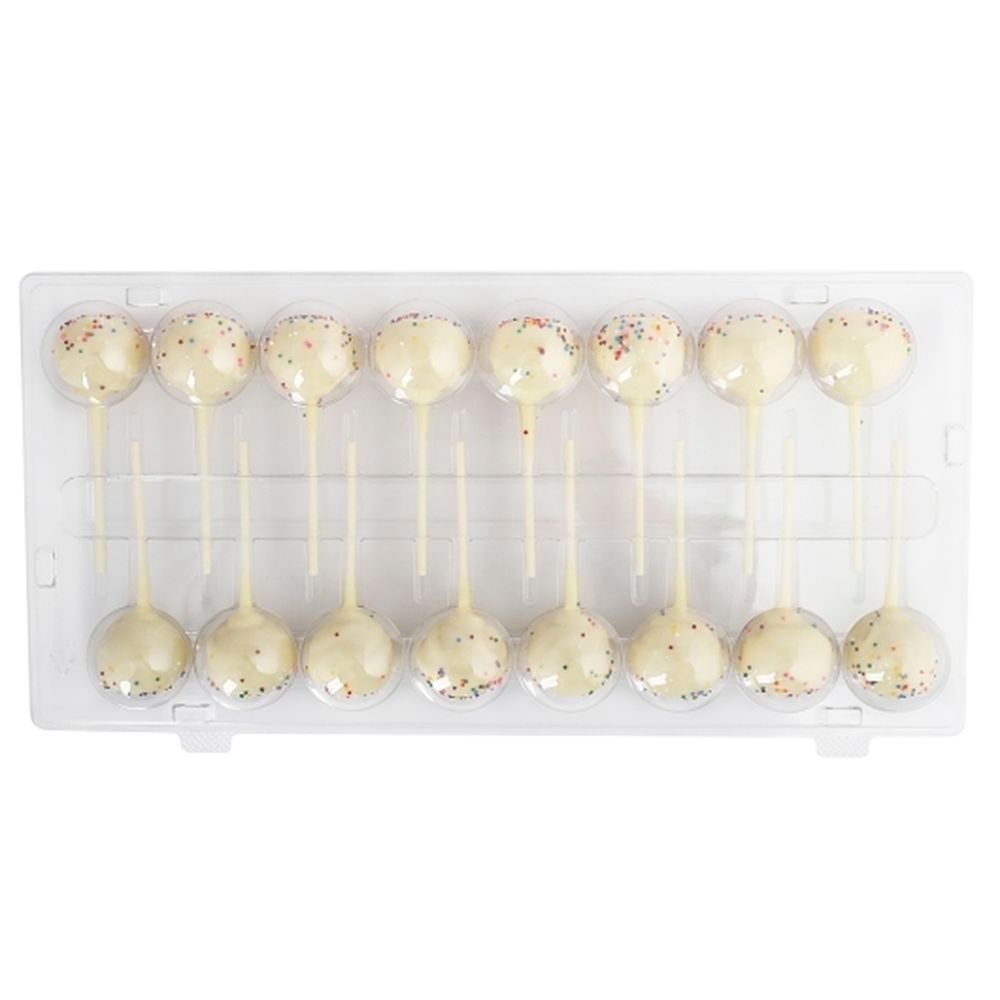 Inkles Vanilla Cake Pops With Rainbow Topping, 16 Count -- 6 Per Case
