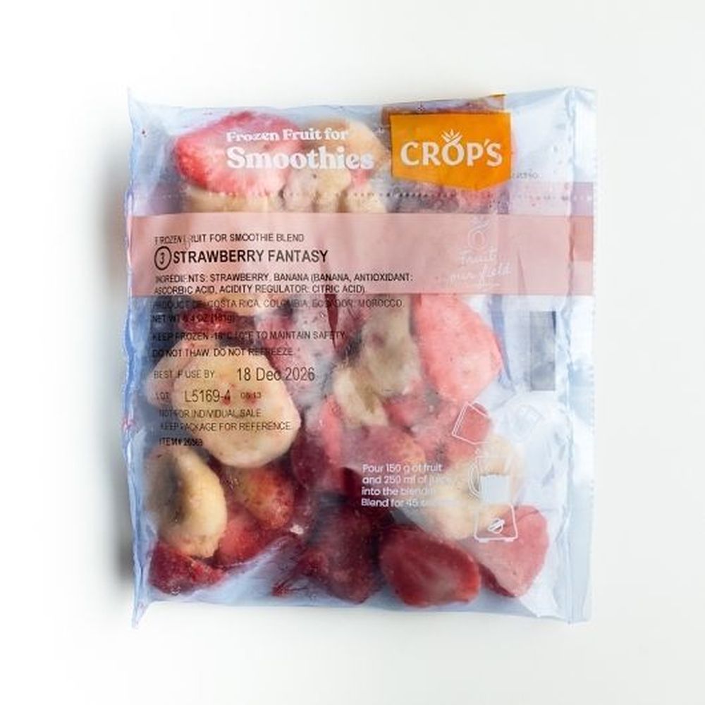 Crop's Strawberry Fantasy Whole Fruit For Smoothie Blend, 18 Count
