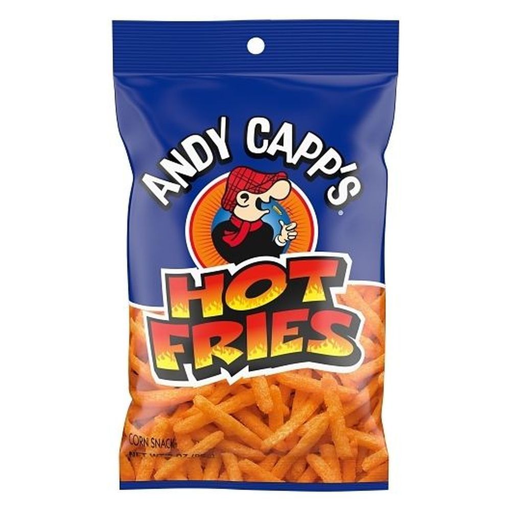 Andy Capp's Hot Fries Corn And Potato Snacks, 3 Ounce -- 12 Per Case