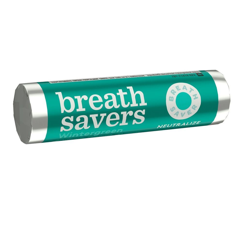 Breath Savers Wintergreen Flavored Mints Roll, 0.75 Ounce -- 360 Per Case