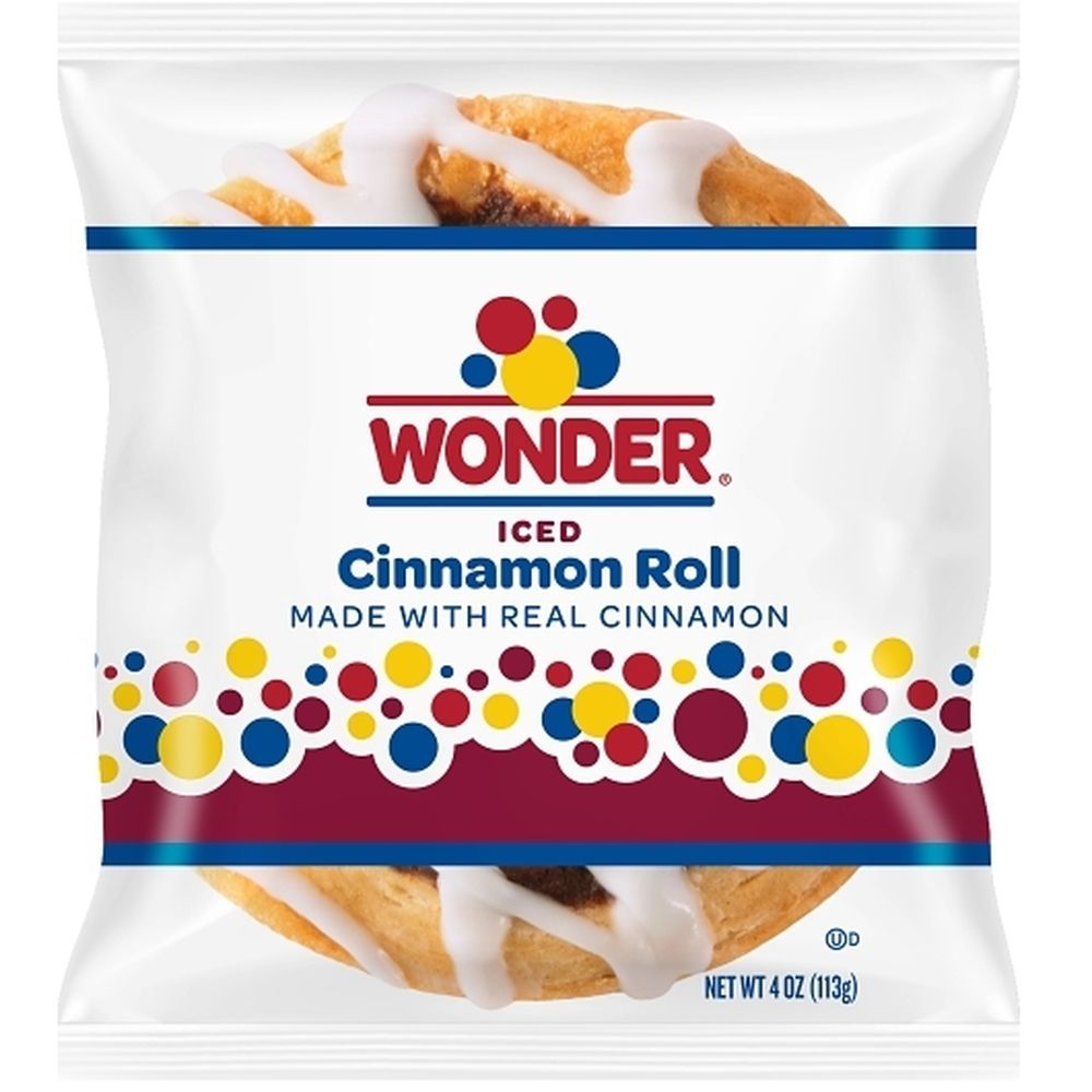 Wonder Iced Cinnamon Roll, 4 Ounce -- 36 Per Case