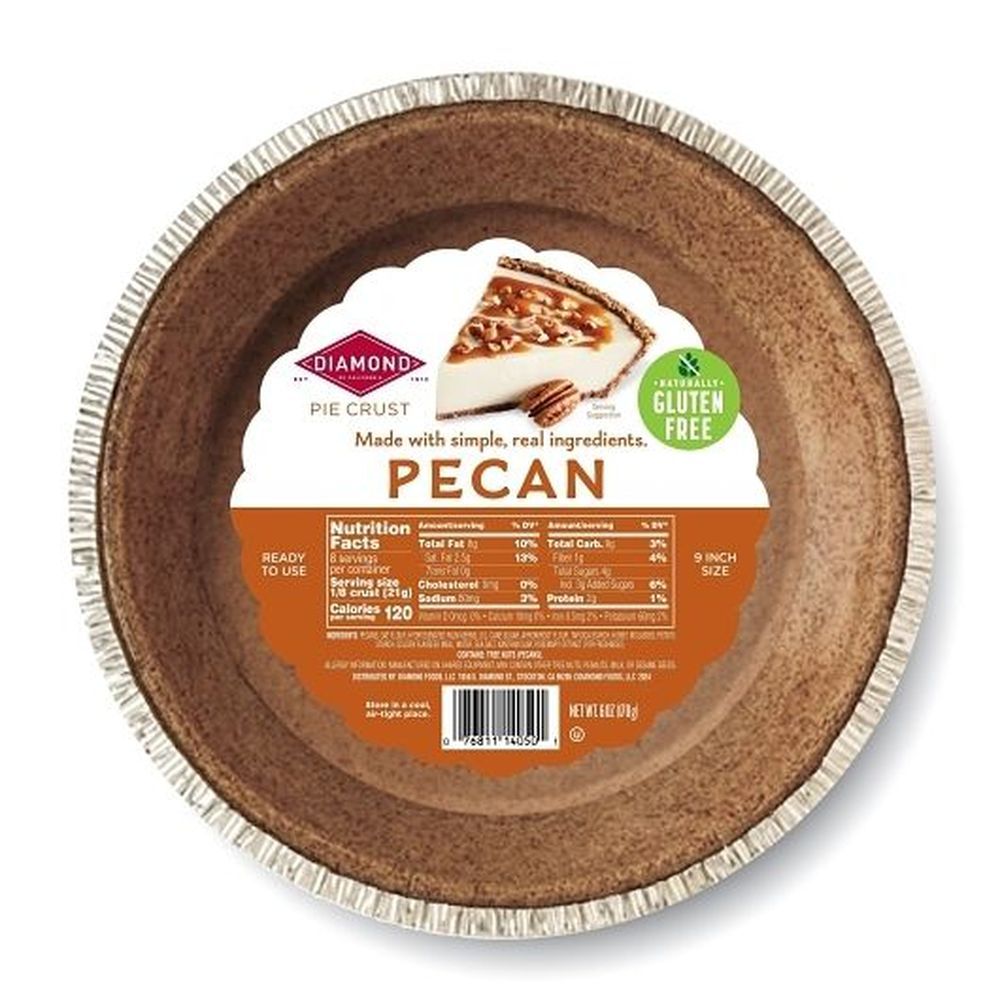 Diamond Pecan Nut Pie Crust, 6 Ounce -- 12 Per Case