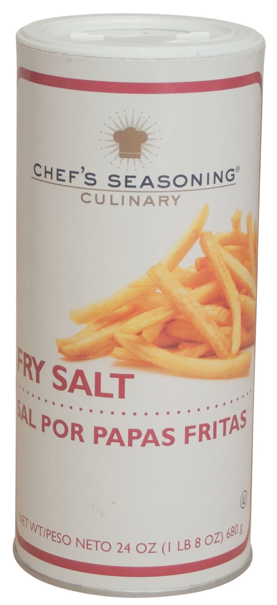 Chef's Seasoning Fry Salt, 24 Ounce Cannister -- 12 Per Case