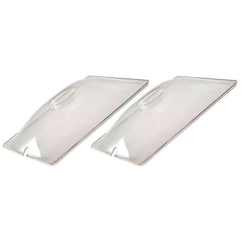 Cadco Half Size Polycarbonate Clear Lid For Steam Pan - Accessory Pack, 12 7/8 X 2 1/2 X 10 1/2 Inch