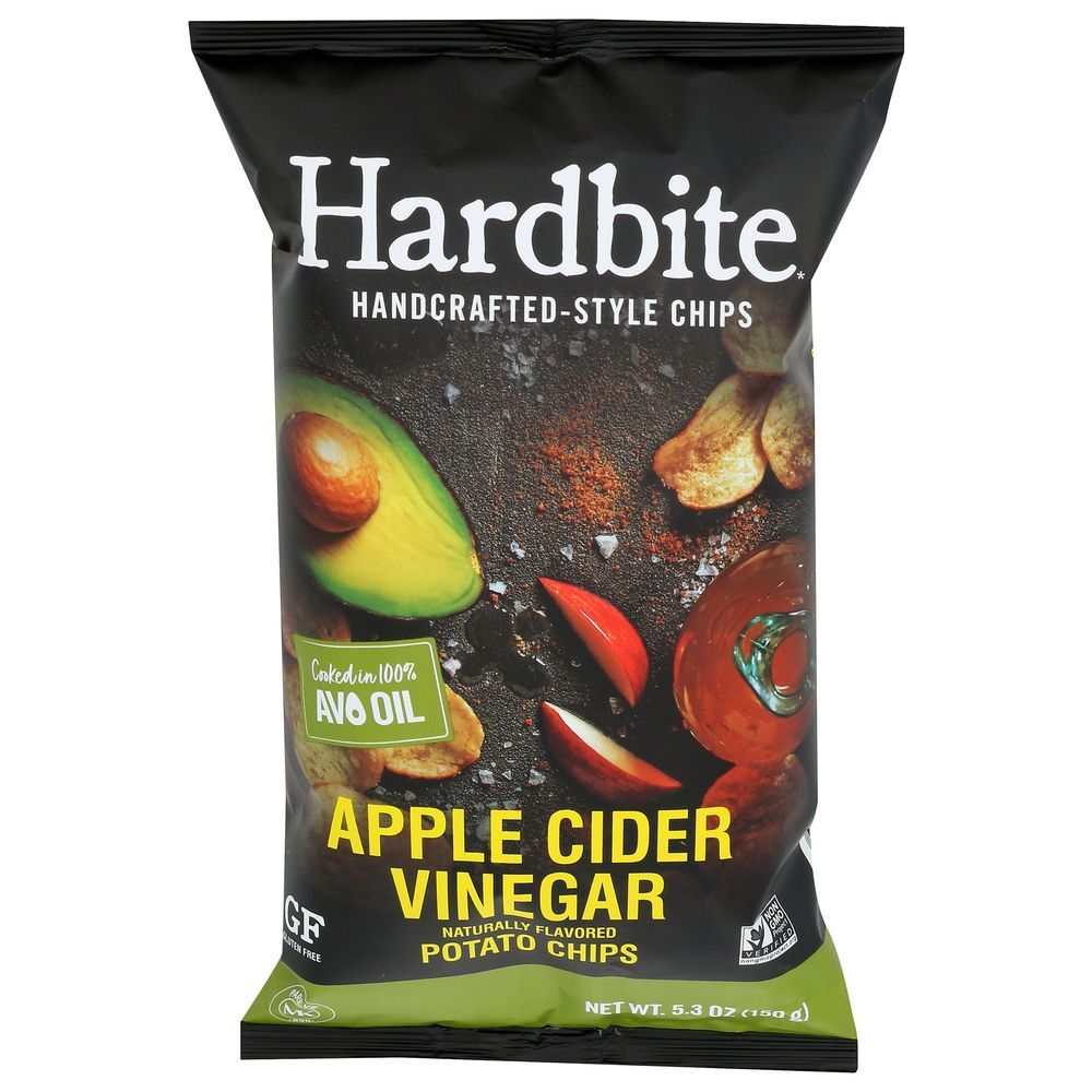 Hardbite Apple Cider Vinegar Potato Chips, 5.3 Ounce -- 6 Per Case