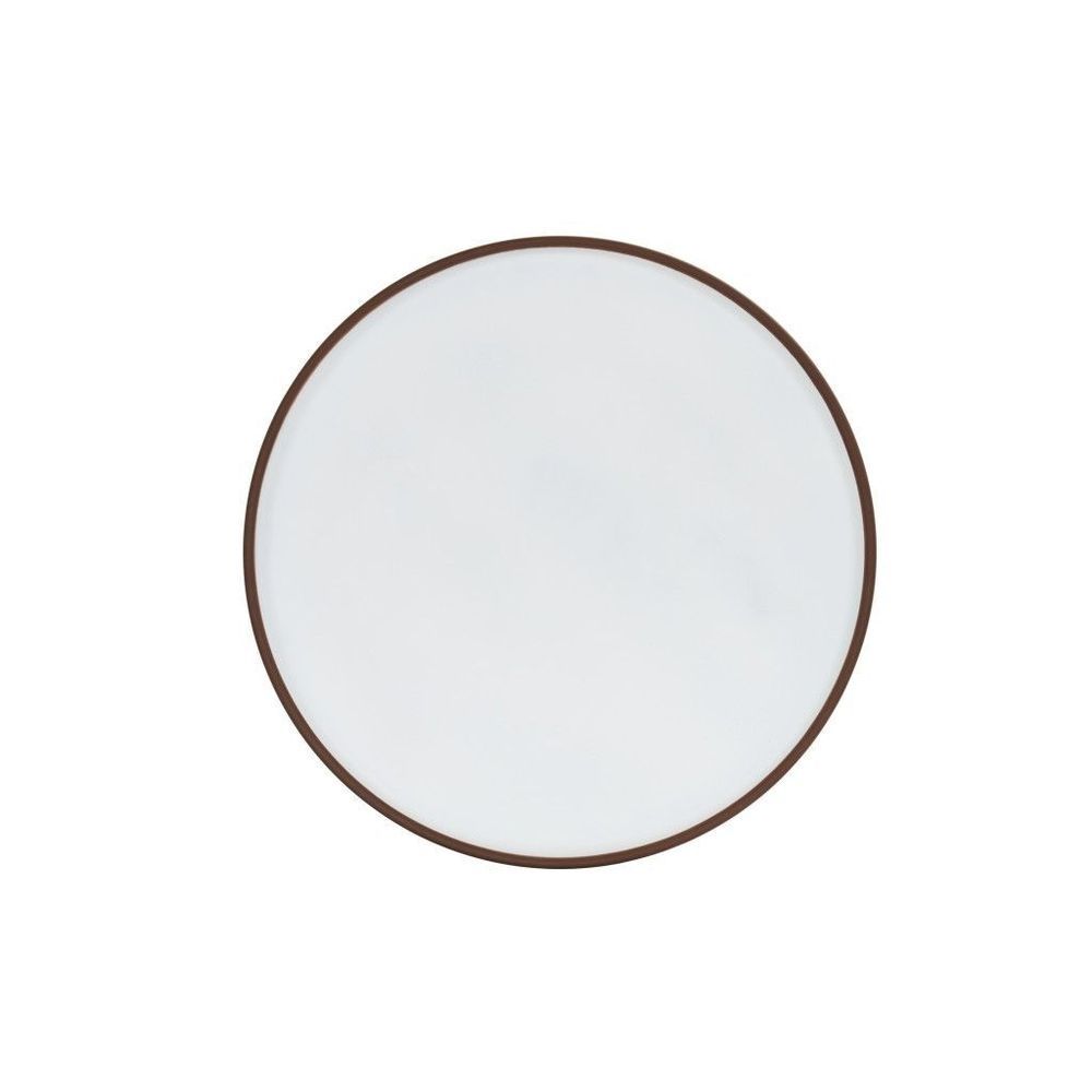 Cal-mil Hudson Two Tone Collection Stoneware Low Rim Melamine Plate, 10 Inch -- 6 Per Case