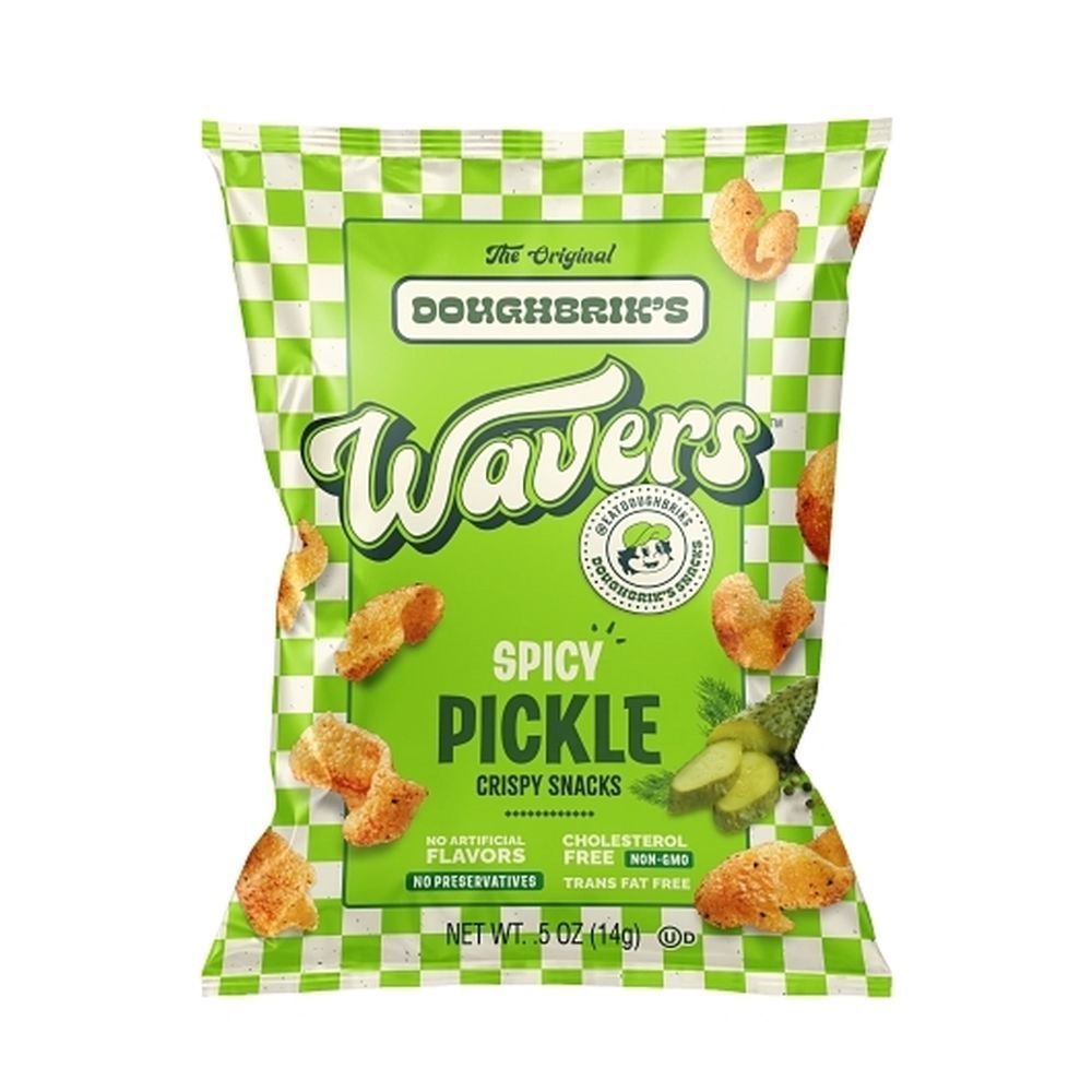 Wavers Spicy Pickle Crispy Snacks, 0.5 Ounce -- 48 Per Case