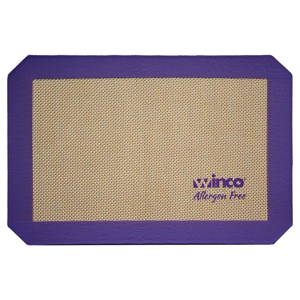 Winco Purple Silicone 1/4 Size Allergen Free Baking Mat, 8 1/4 X 11 3/4 Inch -- 10 Per Case