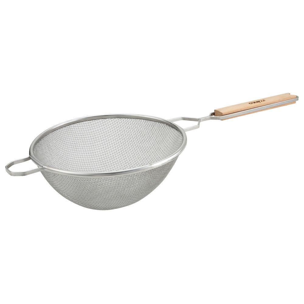 Winco Stainless Steel Double Fine Mesh Strainer, 10-1/2 Inch