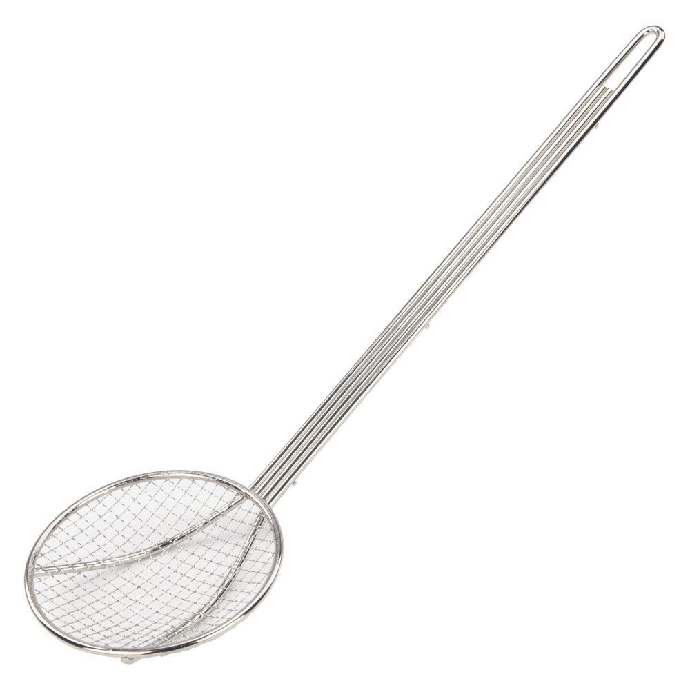 Winco Nickel-plated Round Wire Skimmer With 13 Inch Handle, 5 Inch Dia.
